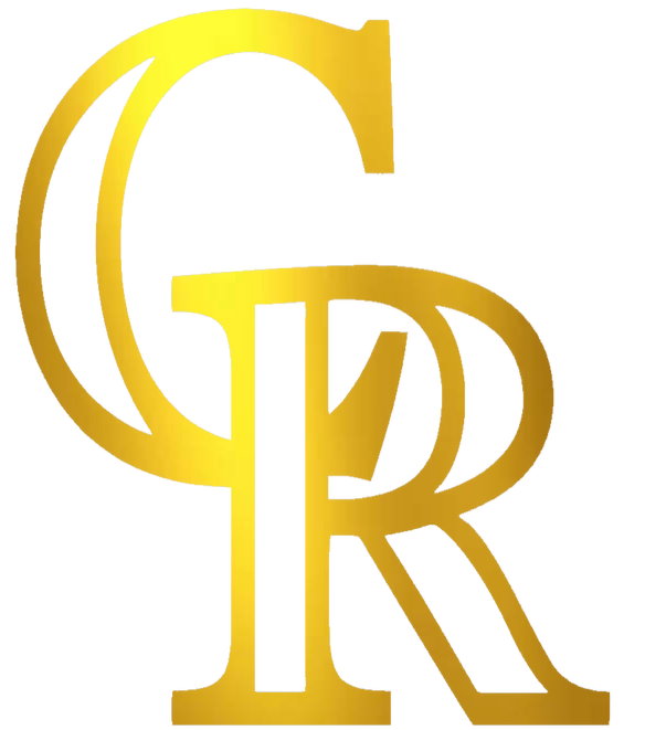 Colorado Rockies GOLD CHROME MIRROR Team Logo Premium DieCut Vinyl Decal PICK SIZE