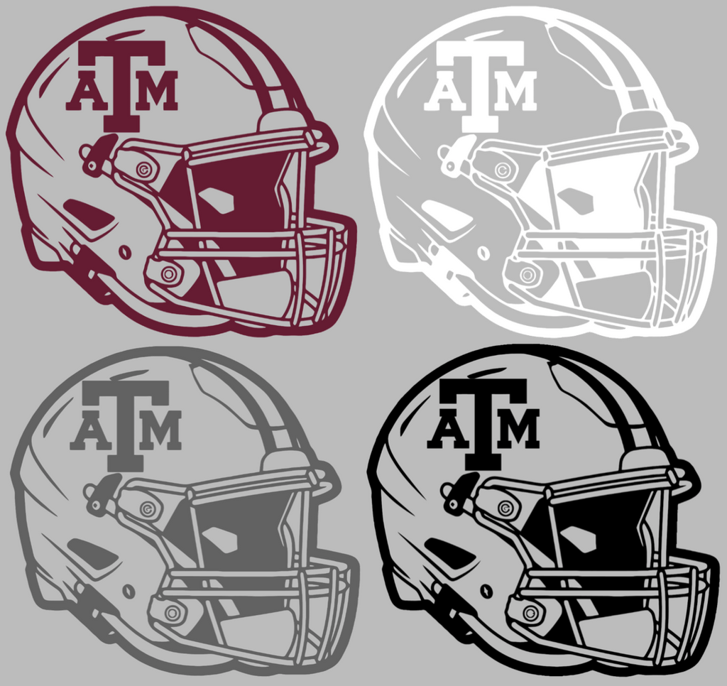Texas A&M Aggies Football Helmet Premium DieCut Vinyl Decal PICK COLOR & SIZE