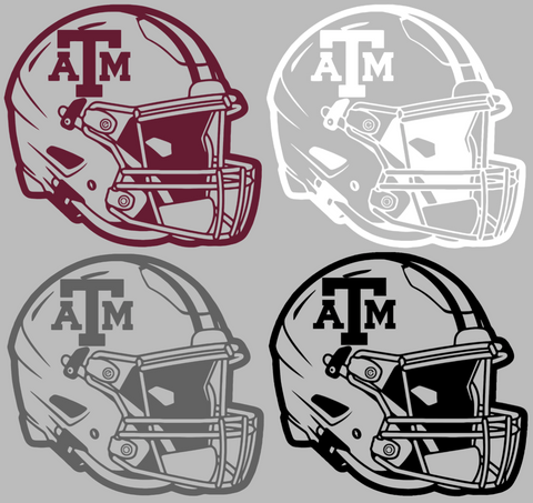 Texas A&M Aggies Football Helmet Premium DieCut Vinyl Decal PICK COLOR & SIZE