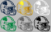 Notre Dame Fighting Irish Football Helmet Premium DieCut Vinyl Decal PICK COLOR & SIZE