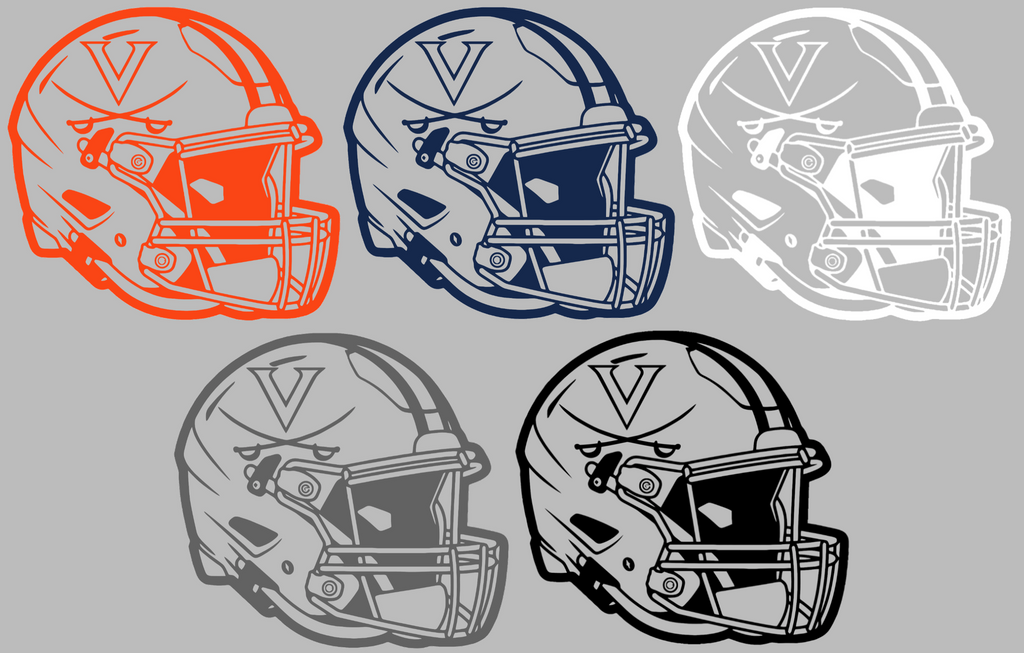 Virginia Cavaliers Football Helmet Premium DieCut Vinyl Decal PICK COLOR & SIZE