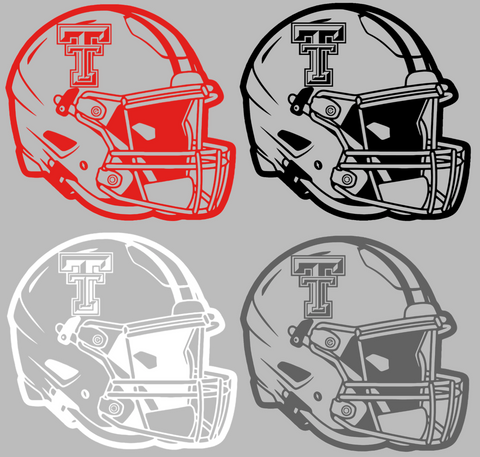 Texas Tech Red Raiders Football Helmet Premium DieCut Vinyl Decal PICK COLOR & SIZE