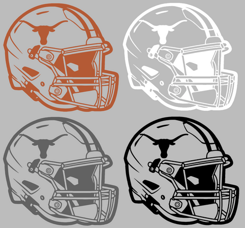Texas Longhorns Football Helmet Premium DieCut Vinyl Decal PICK COLOR & SIZE