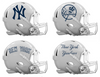 New York Yankees Custom Concept White Mini Riddell Speed Football Helmet