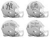 New York Yankees Custom Concept White Mini Riddell Speed Football Helmet