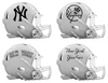 New York Yankees Custom Concept White Mini Riddell Speed Football Helmet