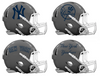 New York Yankees Custom Concept Gray Mini Riddell Speed Football Helmet