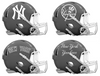 New York Yankees Custom Concept Gray Mini Riddell Speed Football Helmet