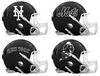 New York Mets Custom Concept Black Mini Riddell Speed Football Helmet