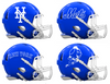 New York Mets Custom Concept Royal Blue Mini Riddell Speed Football Helmet