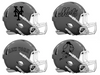 New York Mets Custom Concept Gray Mini Riddell Speed Football Helmet