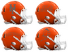 New York Mets Custom Concept Orange Mini Riddell Speed Football Helmet