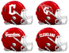Cleveland Guardians Custom Concept Red Mini Riddell Speed Football Helmet