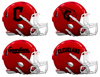 Cleveland Guardians Custom Concept Red Mini Riddell Speed Football Helmet
