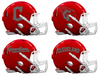 Cleveland Guardians Custom Concept Red Mini Riddell Speed Football Helmet