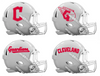 Cleveland Guardians Custom Concept White Mini Riddell Speed Football Helmet