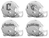 Cleveland Guardians Custom Concept White Mini Riddell Speed Football Helmet