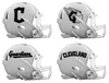 Cleveland Guardians Custom Concept White Mini Riddell Speed Football Helmet