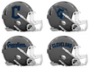 Cleveland Guardians Custom Concept Gray Mini Riddell Speed Football Helmet