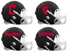 Cleveland Guardians Custom Concept Black Mini Riddell Speed Football Helmet