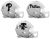 Philadelphia Phillies Custom Concept White Mini Riddell Speed Football Helmet