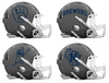 Milwaukee Brewers Custom Concept Gray Mini Riddell Speed Football Helmet