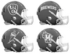 Milwaukee Brewers Custom Concept Gray Mini Riddell Speed Football Helmet