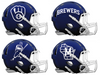 Milwaukee Brewers Custom Concept Navy Blue Mini Riddell Speed Football Helmet