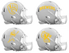 Milwaukee Brewers Custom Concept White Mini Riddell Speed Football Helmet
