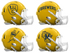 Milwaukee Brewers Custom Concept Yellow Mini Riddell Speed Football Helmet