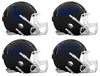 Los Angeles Dodgers Custom Concept Black Mini Riddell Speed Football Helmet - SportsJewelryProShop