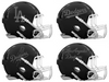 Los Angeles Dodgers Custom Concept Black Mini Riddell Speed Football Helmet - SportsJewelryProShop