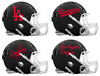 Los Angeles Dodgers Custom Concept Black Mini Riddell Speed Football Helmet - SportsJewelryProShop