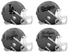 Los Angeles Dodgers Custom Concept Gray Mini Riddell Speed Football Helmet - SportsJewelryProShop