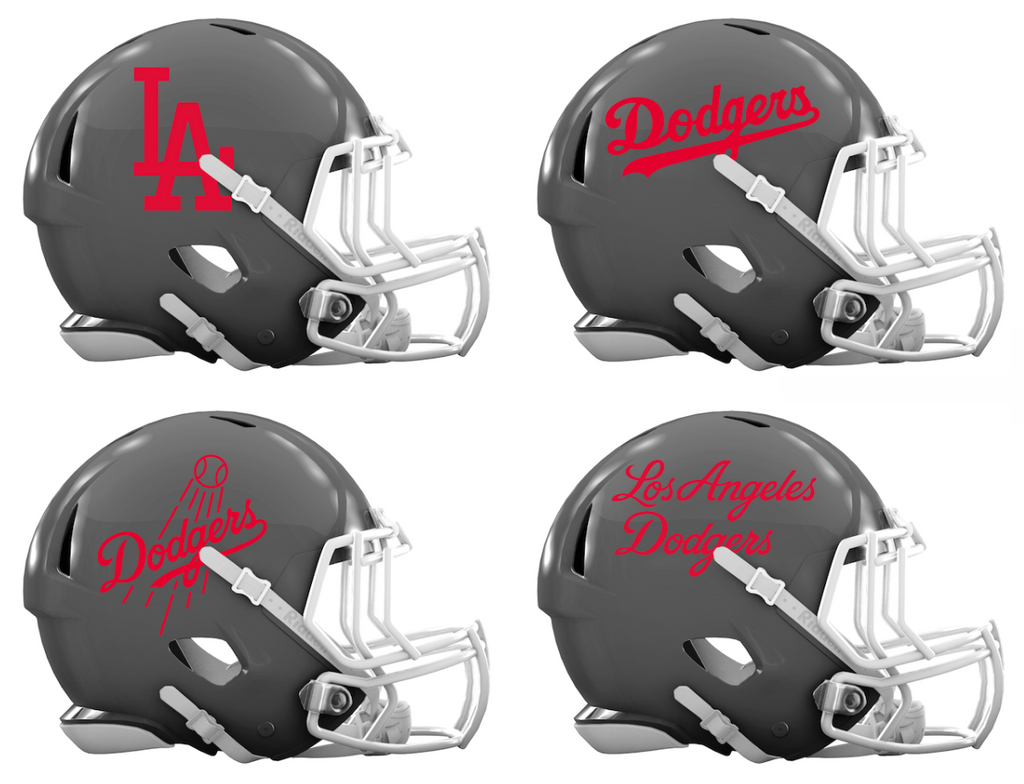 Los Angeles Dodgers Custom Concept Gray Mini Riddell Speed Football Helmet - SportsJewelryProShop