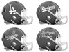 Los Angeles Dodgers Custom Concept Gray Mini Riddell Speed Football Helmet - SportsJewelryProShop