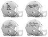 Los Angeles Dodgers Custom Concept White Mini Riddell Speed Football Helmet - SportsJewelryProShop