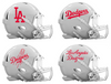 Los Angeles Dodgers Custom Concept White Mini Riddell Speed Football Helmet - SportsJewelryProShop