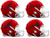 Atlanta Braves Custom Concept Red Mini Riddell Speed Football Helmet