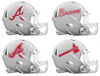 Atlanta Braves Custom Concept White Mini Riddell Speed Football Helmet