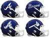 Atlanta Braves Custom Concept Navy Blue Mini Riddell Speed Football Helmet