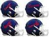 Atlanta Braves Custom Concept Navy Blue Mini Riddell Speed Football Helmet