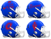Atlanta Braves Retro Throwback Custom Concept Royal Blue Mini Riddell Speed Football Helmet
