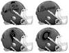Atlanta Braves Retro Throwback Custom Concept Gray Mini Riddell Speed Football Helmet