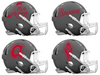 Atlanta Braves Retro Throwback Custom Concept Gray Mini Riddell Speed Football Helmet