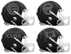 Chicago Cubs Custom Concept Black Mini Riddell Speed Football Helmet