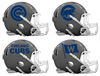 Chicago Cubs Custom Concept Gray Mini Riddell Speed Football Helmet