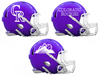 Colorado Rockies Custom Concept Purple Mini Riddell Speed Football Helmet