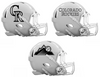 Colorado Rockies Custom Concept White Mini Riddell Speed Football Helmet