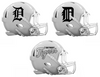 Detroit Tigers Custom Concept White Mini Riddell Speed Football Helmet